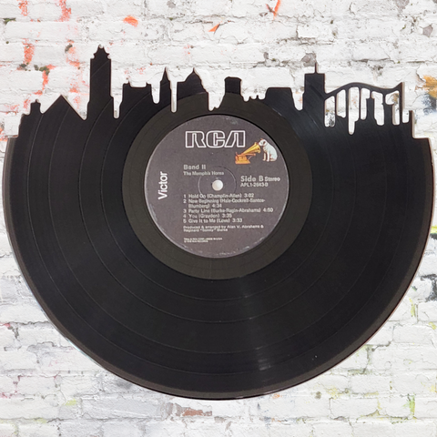 Memphis Skyline on The Memphis Horns Vinyl Record Art