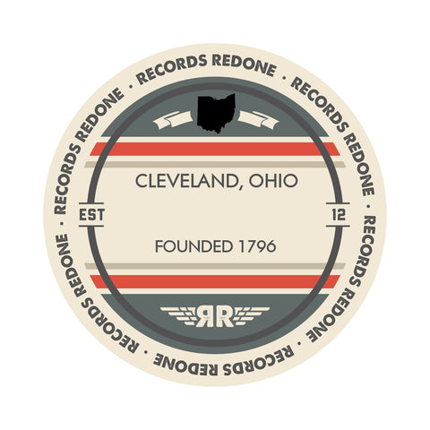Cleveland Skyline Records Redone Label Vinyl Record Art