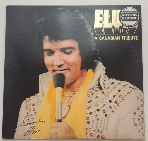 Elvis Gold Vinyl Record Art