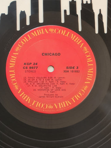 Chicago Skyline - Chicago Band Vinyl Record Art