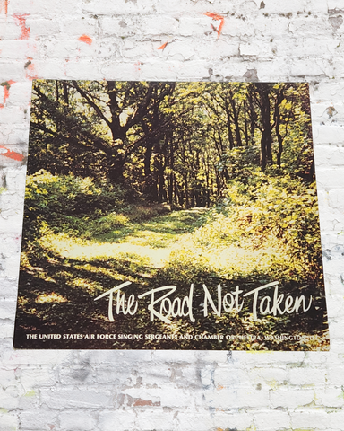 Washington, D.C. Skyline Wall Art on original US Air Force Singing Sergeants and Chamber Orchestra Vinyl Record– Limited Edition Vinyl Record Art