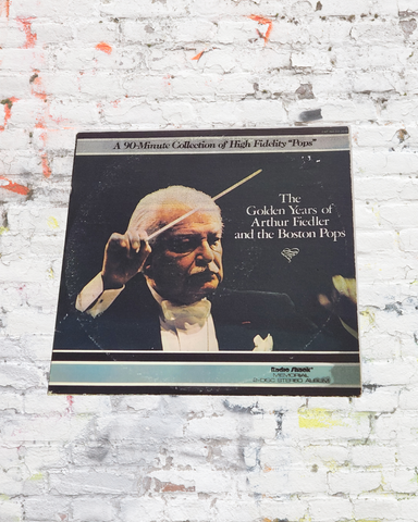 Boston and Massachusetts Vinyl Record Wall Art – Two Piece Collection on The Golden Years of Arthur Fielder and The Boston Pops Original Album – Limited Edition