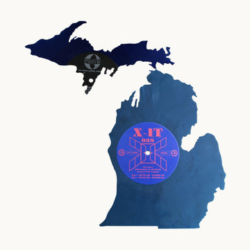 Michigan 2-Piece Vinyl Record Wall Art | Limited Edition | Blue Vinyl - X-It