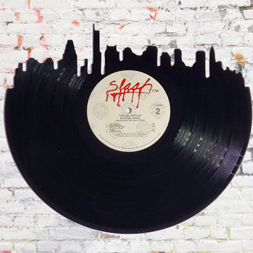 Boston Skyline on The Del Fuegos Boston, Mass Vinyl Record Art