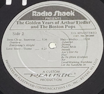 Boston and Massachusetts Vinyl Record Wall Art – Two Piece Collection on The Golden Years of Arthur Fielder and The Boston Pops Original Album – Limited Edition