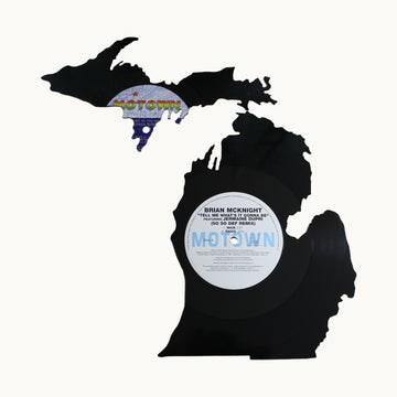 Michigan 2-Piece Motown Vinyl Record Wall Art | Limited Edition | Brian McKnight & Diana Ross