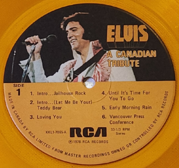 Elvis Presley Vinyl Record Wall Art | Handcrafted From Elvis Presley A Canadian Tribute Album
