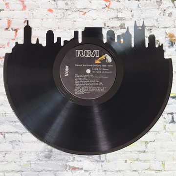 Nashville Skyline Vinyl Record Wall Art on Stars of the Grand Ole Opry – Limited Edition