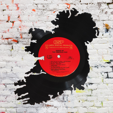 Ireland Vinyl Record Wall Art | Limited Edition Handcrafted from Songs Of The Emerald Isle