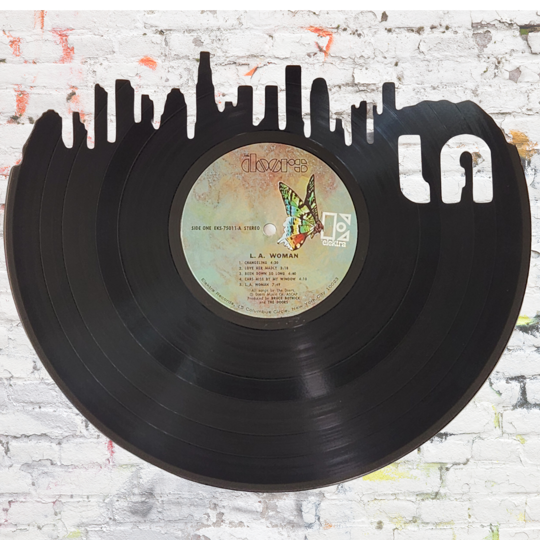 Los Angeles Skyline Vinyl Record Wall Art | Limited Edition Made from ...