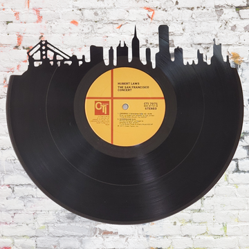 San Francisco Skyline Vinyl Record Wall Art | Limited Edition Made from Hubert Law's The San Francisco Concert