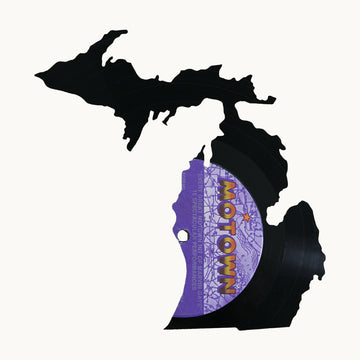 Michigan on Motown Vinyl Record Wall Art | Limited Edition | Various Motown Albums