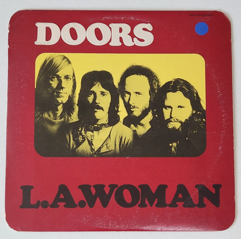 Los Angeles LA Skyline on The Doors LA Woman Vinyl Record Art