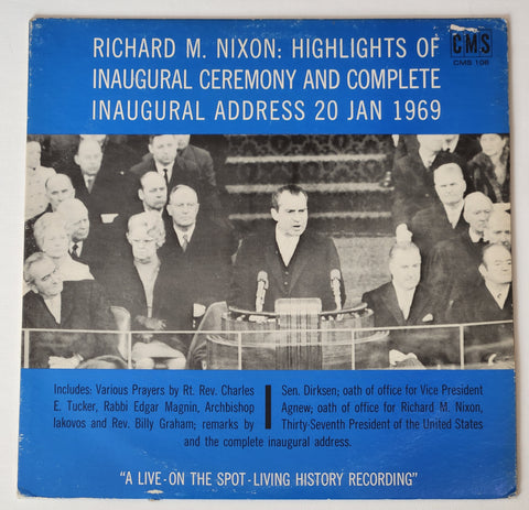 Richard Nixon on Nixon Inaugural Ceremony Vinyl Record Art