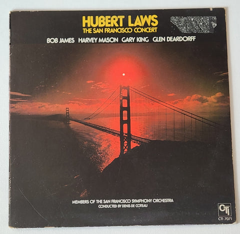 San Francisco Skyline on Hubert Laws Vinyl Record Art