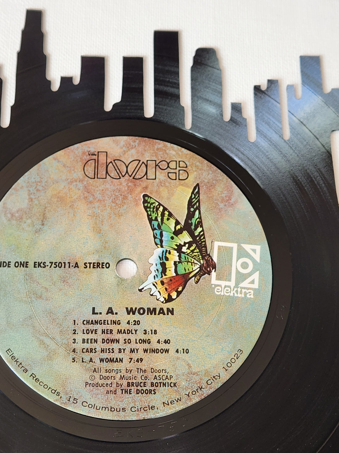 Los Angeles Skyline Vinyl Record Wall Art | Limited Edition Made from The Doors’ L.A. Woman