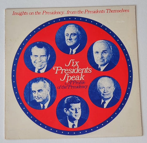 Washington, DC Skyline on Six Presidents Speak Vinyl Record Art