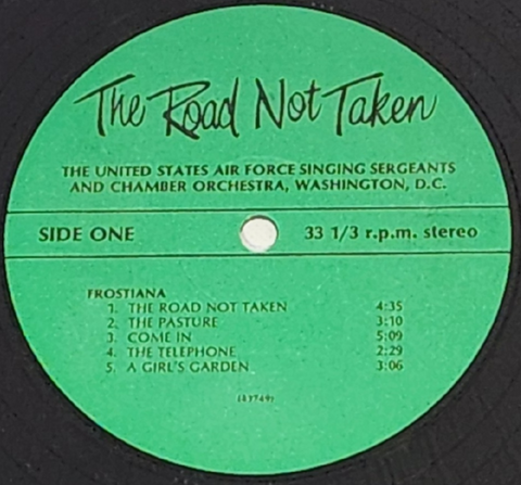 Washington, D.C. Skyline Wall Art on original US Air Force Singing Sergeants and Chamber Orchestra Vinyl Record– Limited Edition Vinyl Record Art