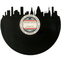 Baltimore skyline wall art made from a recycled vinyl record — eco-friendly décor with a nostalgic vibe.