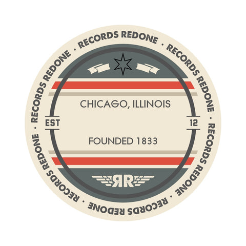 Chicago Skyline Records Redone Label Vinyl Record Art