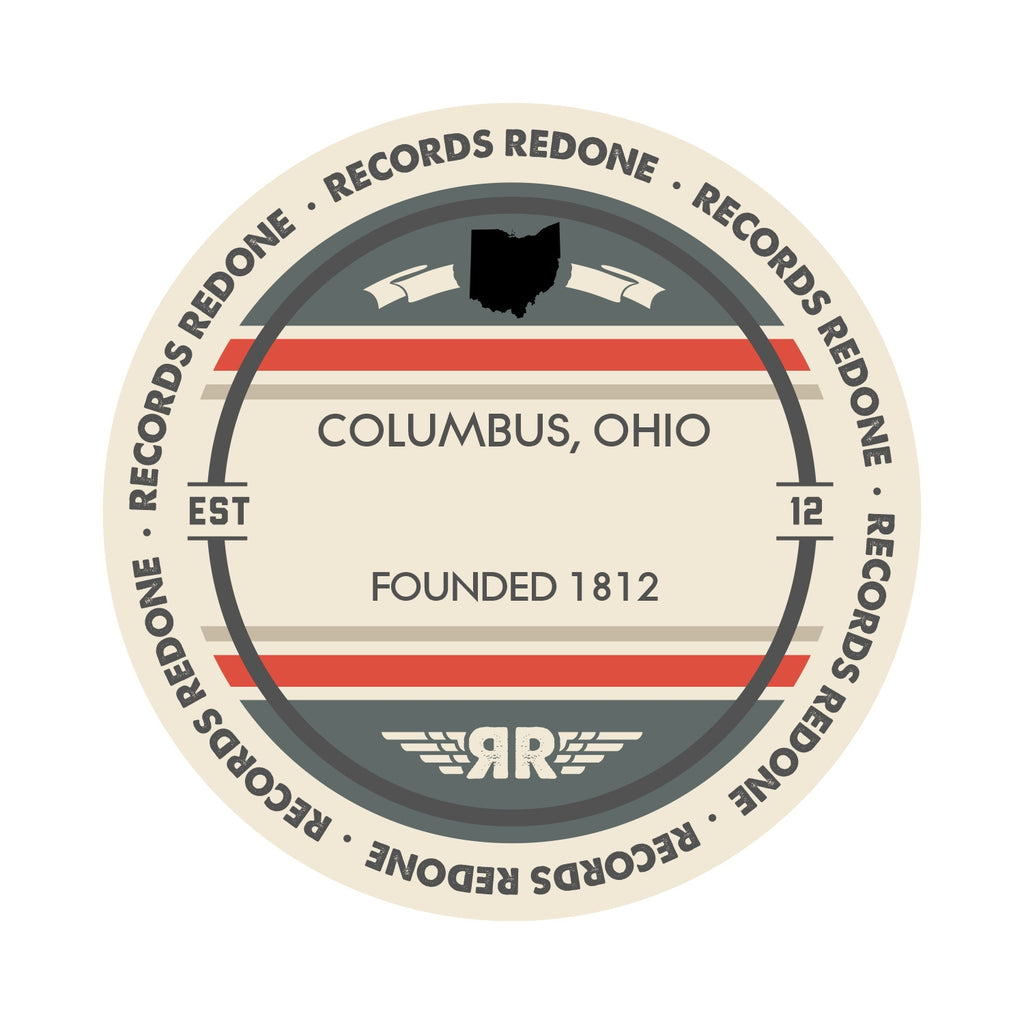 Columbus Skyline Records Redone Label Vinyl Record Art