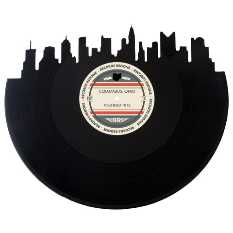 Columbus Skyline Records Redone Label Vinyl Record Art
