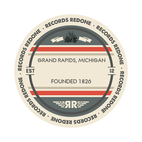 Grand Rapids Skyline Records Redone Label Vinyl Record Art