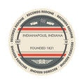 Standard label on Indianapolis, Indiana skyline vinyl record wall art