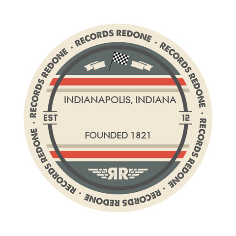 Indianapolis Skyline Records Redone Label Vinyl Record Art