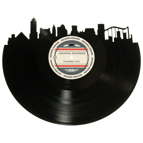 Memphis Skyline Records Redone Label Vinyl Record Art