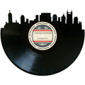 Handcrafted vinyl record art of the Nashville, Tennessee skyline, perfect for gallery walls and unique gifts.
