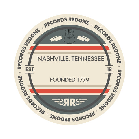 Nashville Skyline Records Redone Label Vinyl Record Art