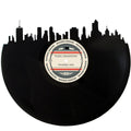 Tulsa, OK skyline wall art made from a recycled vinyl record — eco-friendly décor with a nostalgic vibe.
